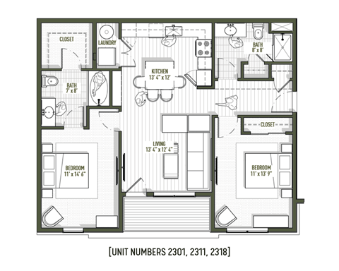 a floor plan of a house